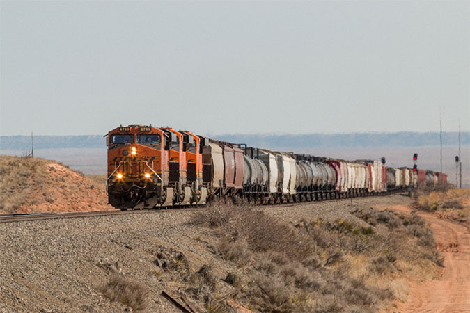 Merchandise trains carry a diverse range of goods in a variety of car types. 